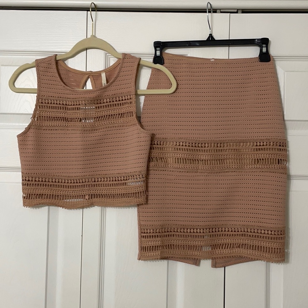 Top and skirt set